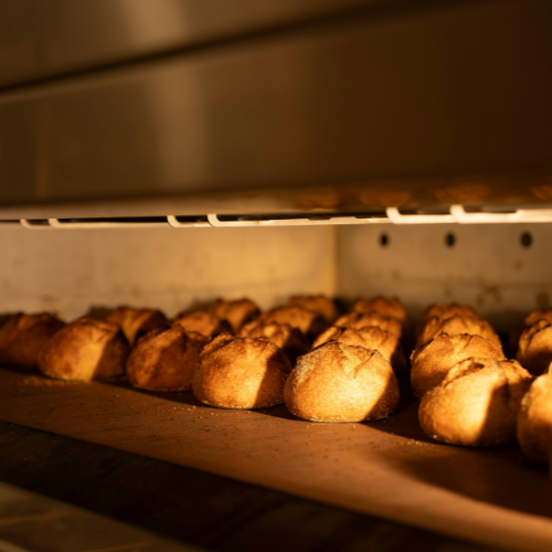 Pães recém-saídos do forno
